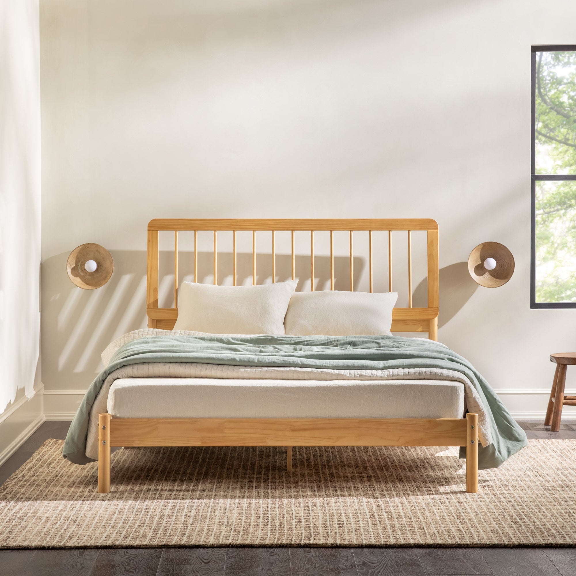 Mid-Century Modern Queen & King Bedframe | Cama Collection – Walker Edison