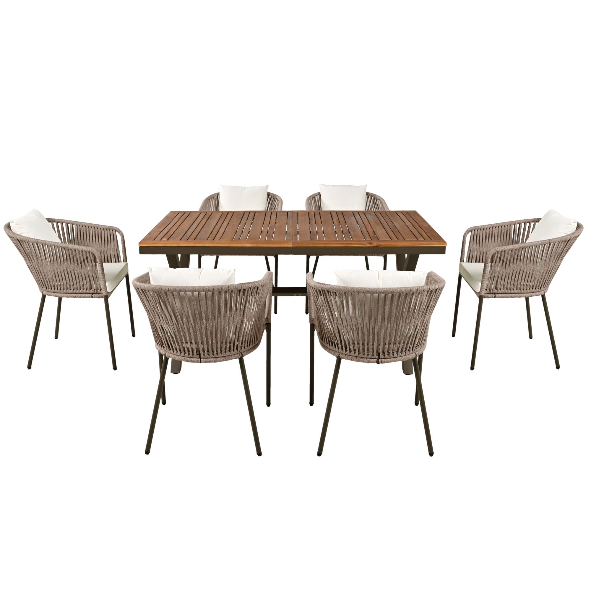 Walker Edison Patio Dining Set