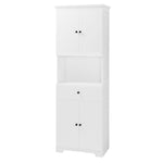 Walker Edison | White Tall Bathroom Storage Cabinet Thumbnail