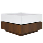 Walker Edison | Square Rotating Coffee Table with 2 Drawers Thumbnail