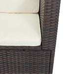 Walker Edison | 11 Piece Outdoor Patio Wicker Conversation Set Thumbnail