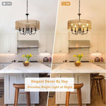 Walker Edison | Modern Farmhouse Chandelier Light Fixture Thumbnail