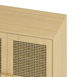 Walker Edison | Rattan Mesh Entryway Storage Accent Cabinet Thumbnail