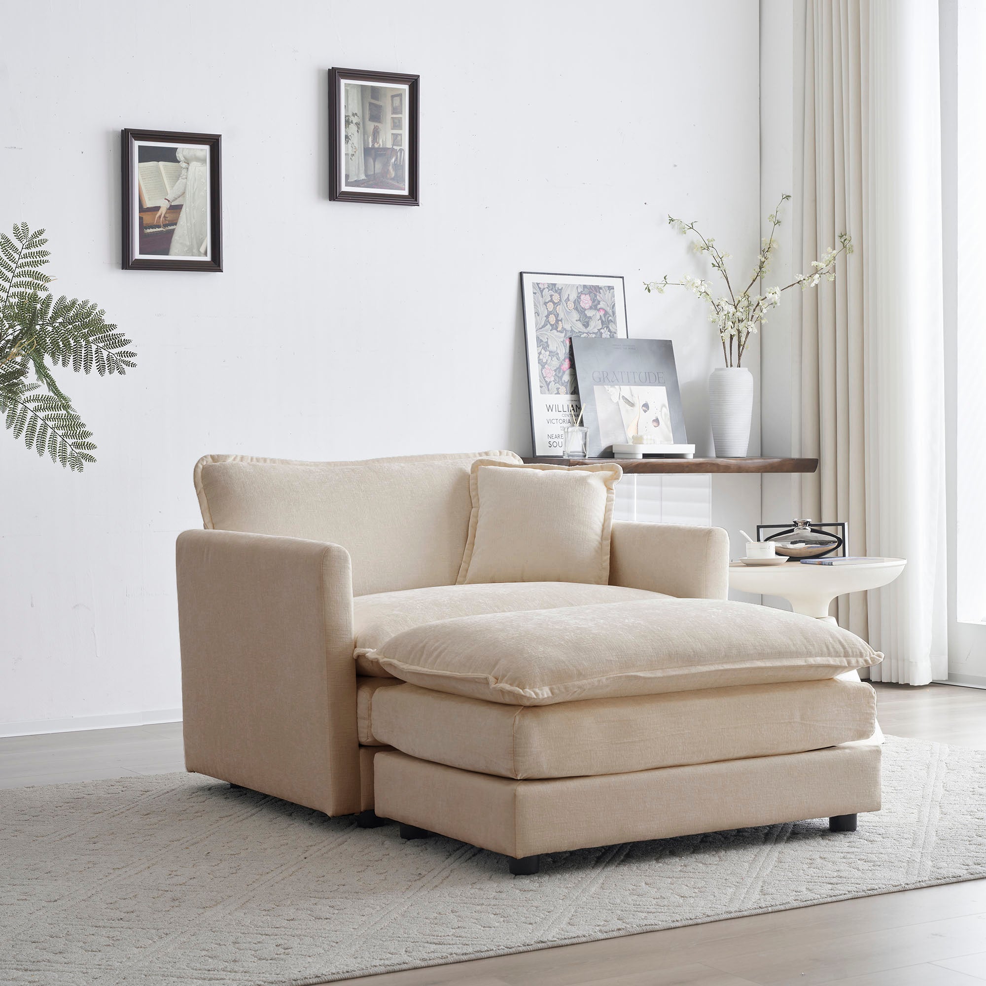 Walker Edison Cloud Accent Chair - Thumbnail 3