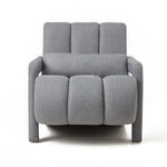 Walker Edison | Contemporary Modern Linen Upholstered Accent Chair with Pillow Thumbnail