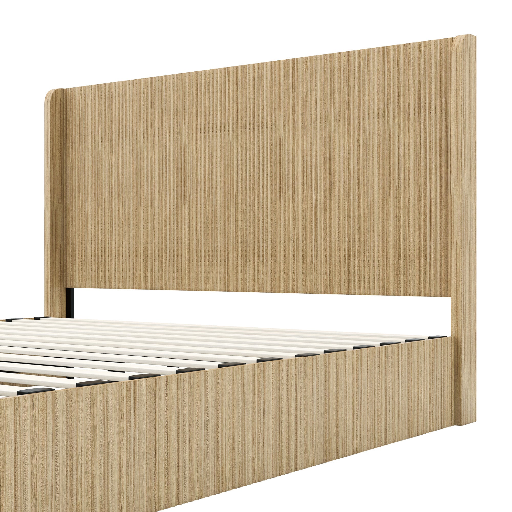Walker Edison Fluted Bed Frame - Thumbnail 3