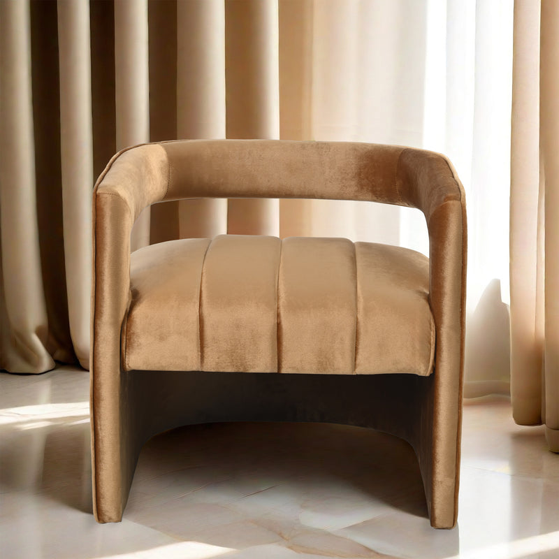 Walker Edison | Modern Luxury Curved Velvet Accent Chair