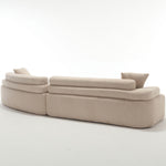 Walker Edison | Boucle Modular Sleek Sofa Thumbnail