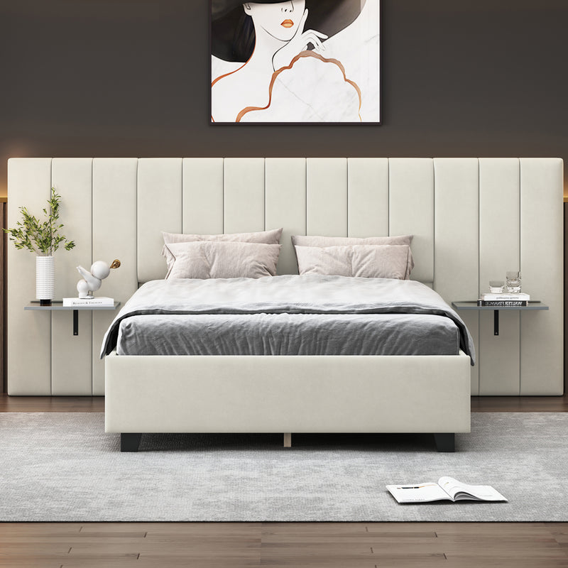 Walker Edison | Full Size Upholstered Platform Bed