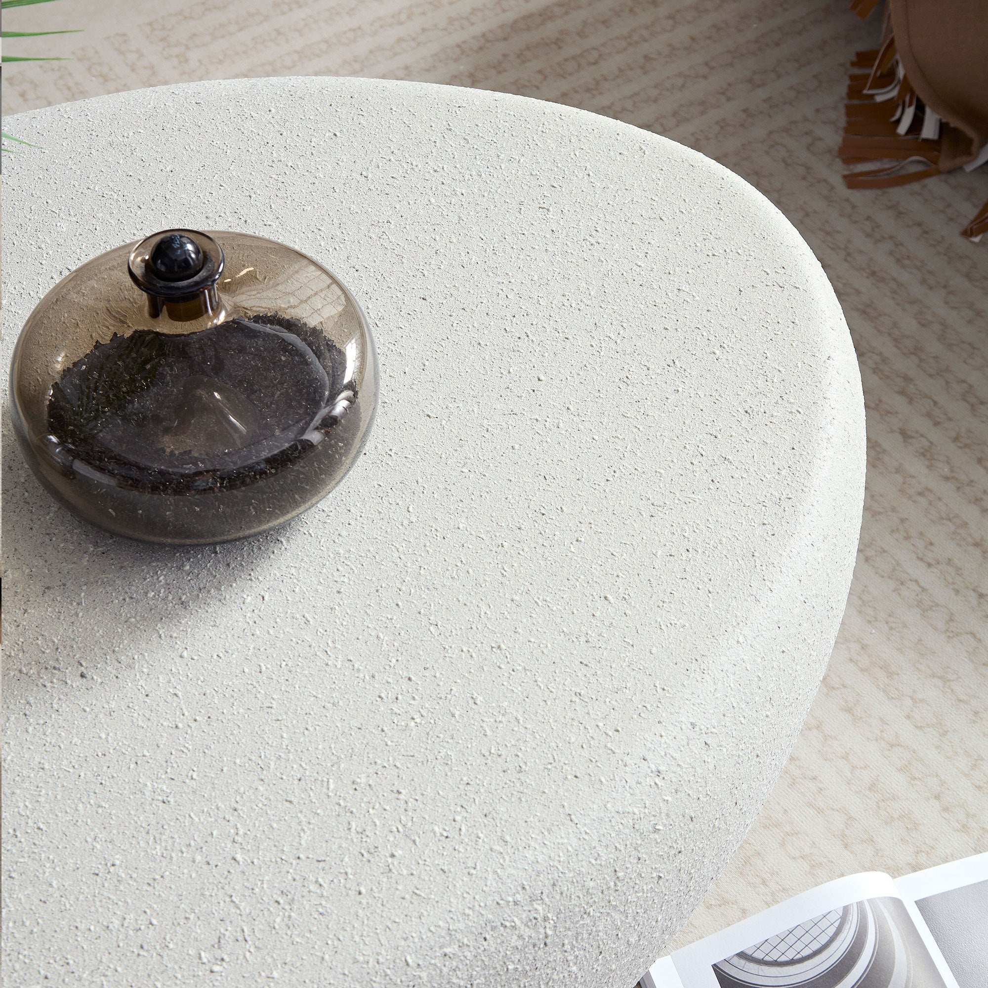 Walker Edison Oval Coffee Table - Thumbnail 5