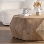 Walker Edison | Modern Embossed Pattern Coffee Table Thumbnail