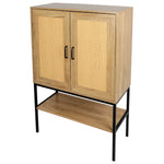 Walker Edison | Rattan Doors Storage Cabinet Thumbnail