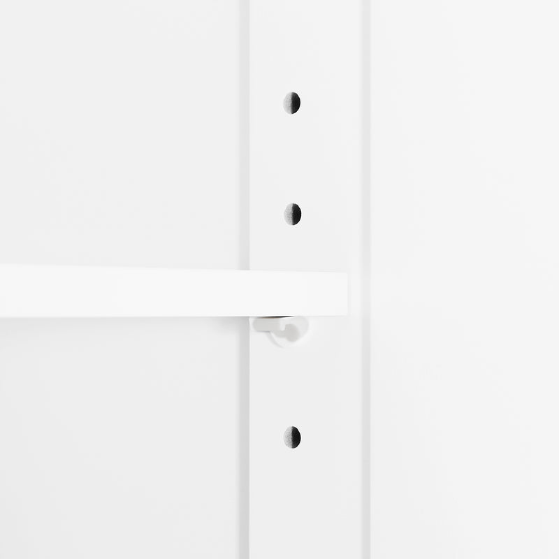 Walker Edison | White Tall Bathroom Storage Cabinet