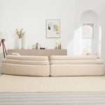 Walker Edison | Boucle Modular Sleek Sofa Thumbnail