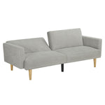 Walker Edison | Velvet Loveseat Futon Sofa Bed Thumbnail