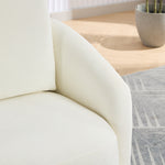 Walker Edison | Chenille Swivel Accent Barrel Chair Thumbnail