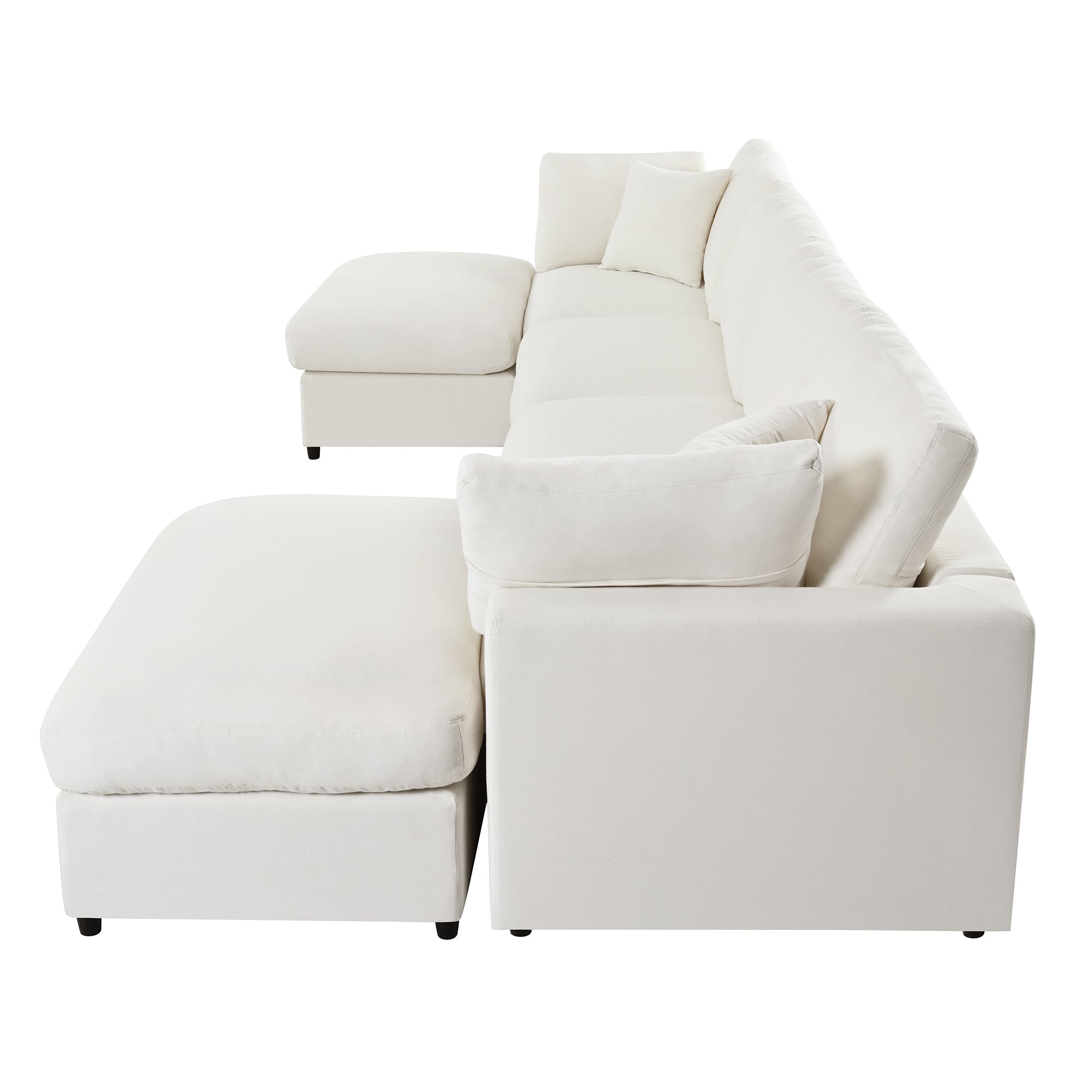 Walker Edison Modular Sectional Sofa - Thumbnail 3