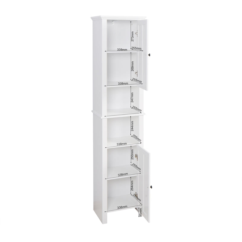 Walker Edison | Tall Slim Storage Cabinet