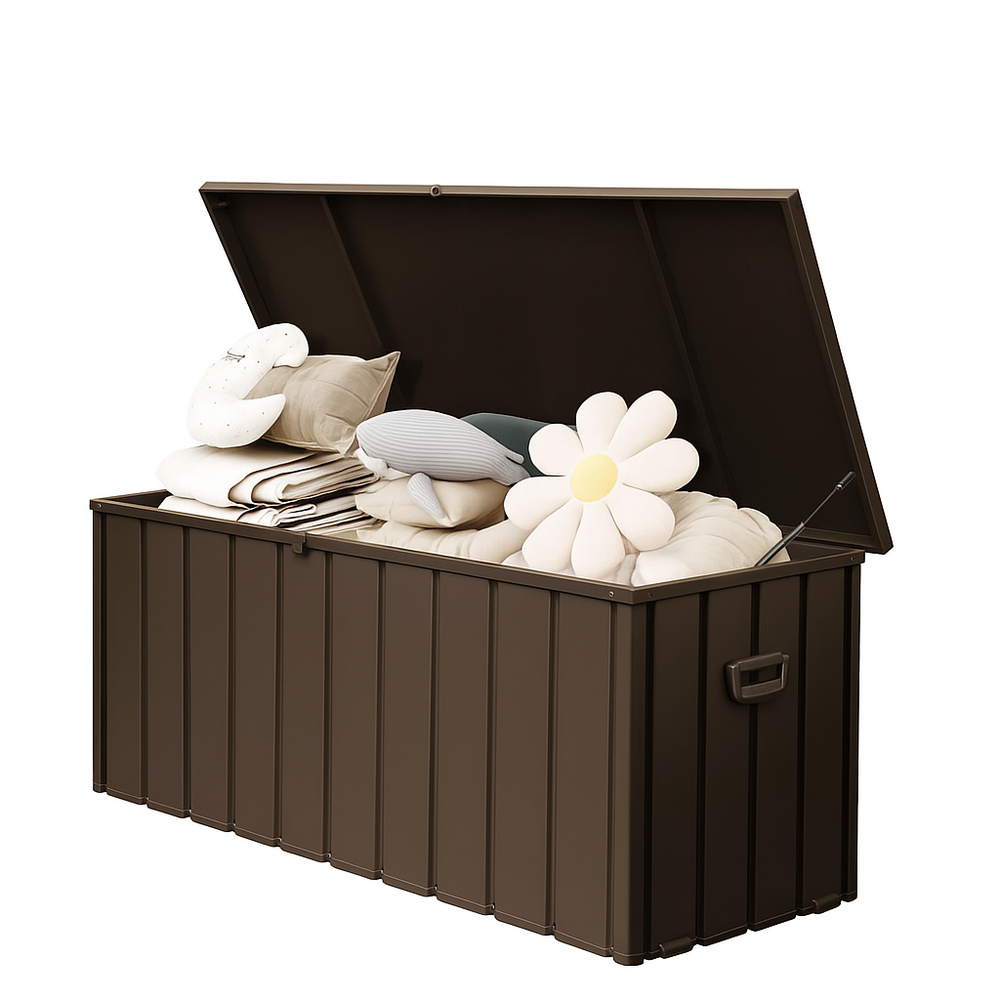 190 Gallon Metal Outdoor Deck Storage Box
