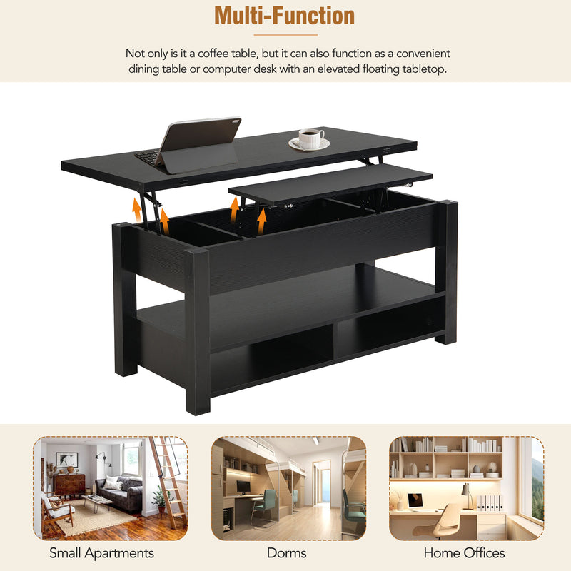 Walker Edison | Multi-Functional Lift Top Coffee Table & Desk