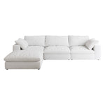 Walker Edison | Cloud Modular Sectional Sofa with Storage Ottoman Thumbnail