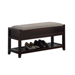 Walker Edison | Entryway Seating Bench with Shoe Storage Thumbnail