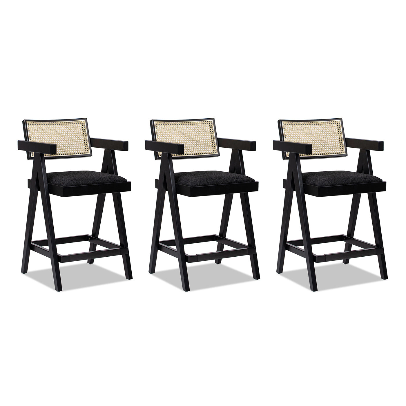 Walker Edison Milan Bar Stool - Thumbnail 2