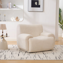 Modern Chenille Armchair Cloud Lounge Accent Chair with Deep Seats