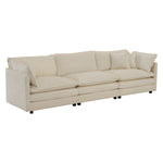 Walker Edison | Chenille Modular Cloud U-Shaped Sectional Sofa with Two Ottomans Thumbnail