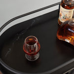 Walker Edison | Black 2-Tier Bar Cart Thumbnail