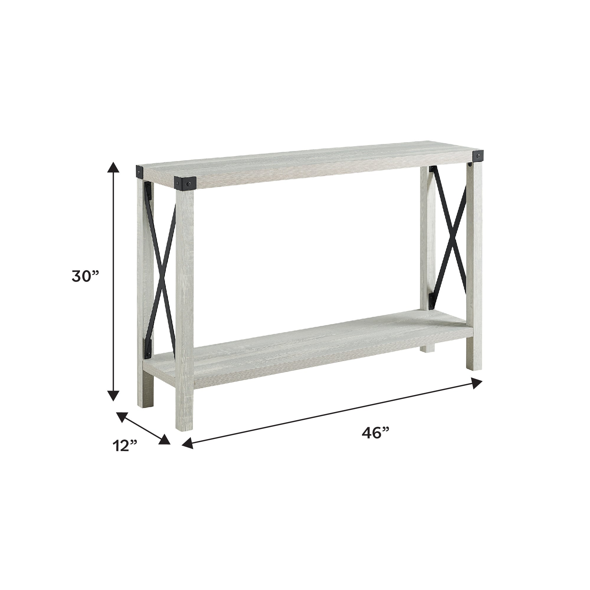 Metal X Entry Table – Walker Edison