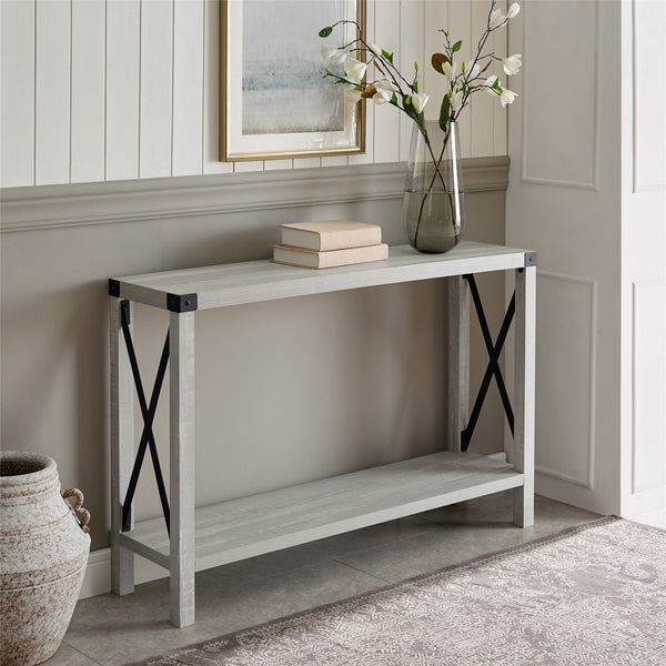 英国アイアンパーテーション Metal X Entry Table – Walker Edison