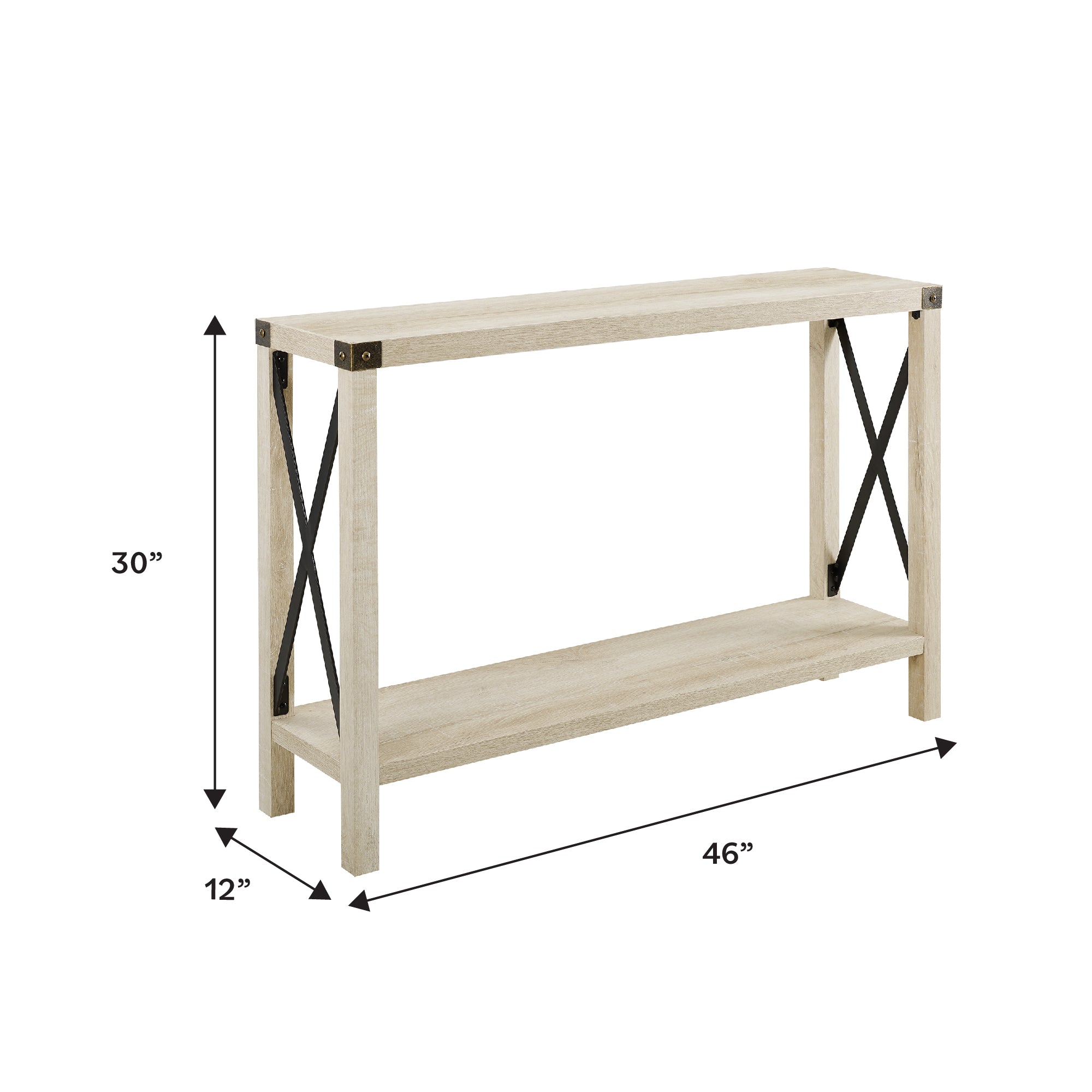 Metal X Entry Table – Walker Edison