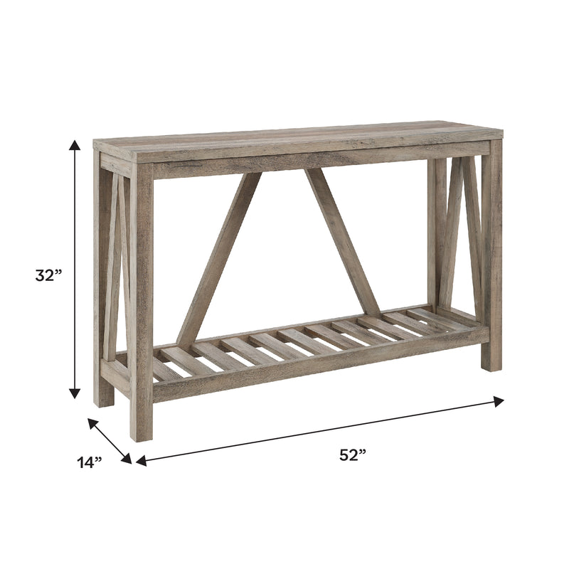 A-Frame Rustic Entry Table – Walker Edison