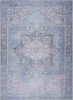 Boutique Rugs - Aqua Rosman Washable Runner & Area Rug Rugs Boutique Rugs 2' x 2'11" Rectangle  Thumbnail