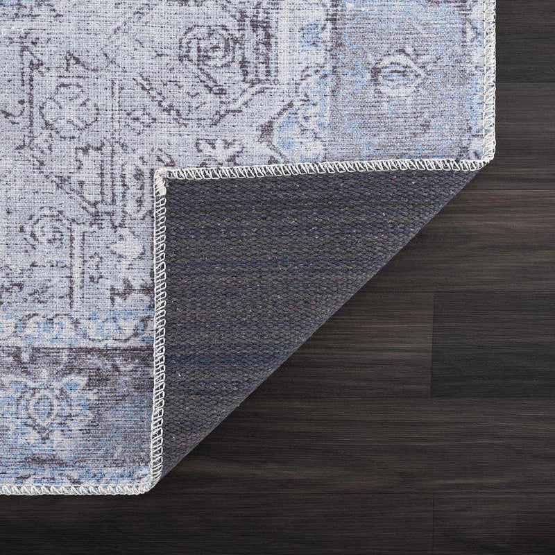 Boutique Rugs - Aqua Rosman Washable Runner & Area Rug Rugs Boutique Rugs 