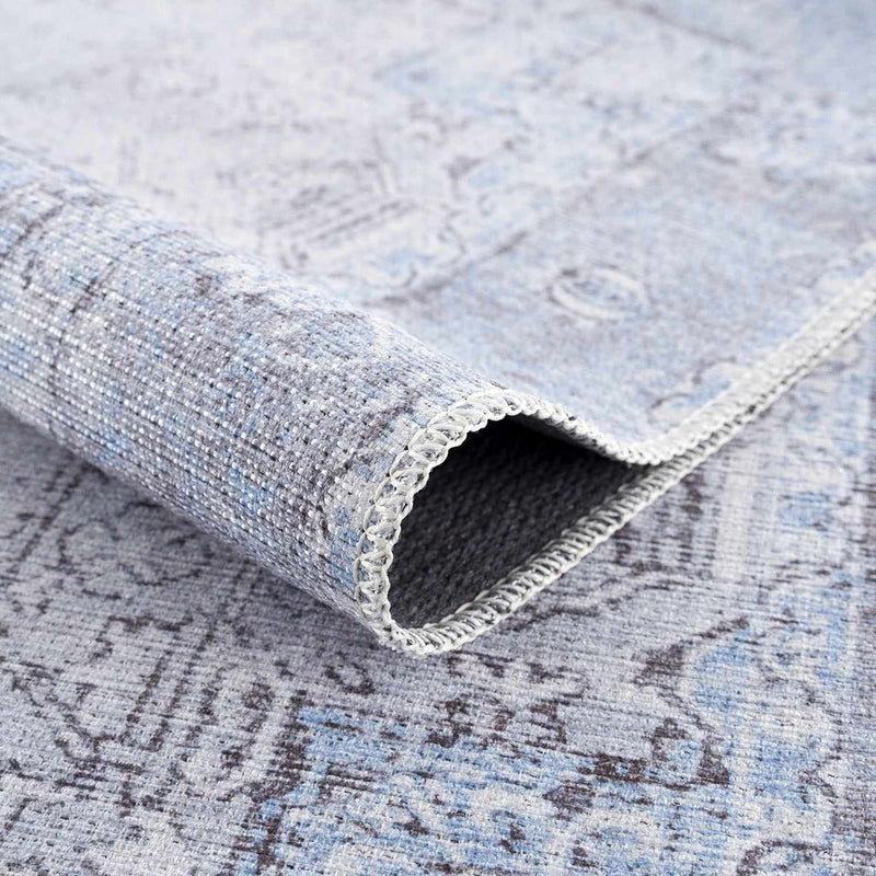 Boutique Rugs - Aqua Rosman Washable Runner & Area Rug Rugs Boutique Rugs 