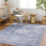 Boutique Rugs - Aqua Rosman Washable Runner & Area Rug Rugs Boutique Rugs  Thumbnail