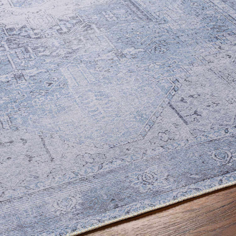 Boutique Rugs - Aqua Rosman Washable Runner & Area Rug Rugs Boutique Rugs 