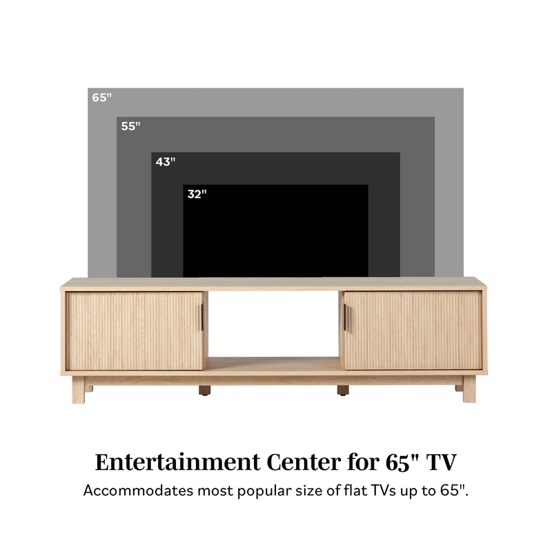 Reema Arundo Scandinavian Reeded TV Stand