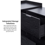 Holmes Modern L-Shaped Desk with Drawer Storage Thumbnail