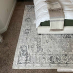 Akram Cream & Antrasit Washable Area Rug Rugs Boutique Rugs  Thumbnail