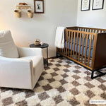 Boutique Rugs - Atira Brown Checkered Area Rug Rugs Boutique Rugs  Thumbnail