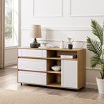 52" Contemporary Storage Sideboard Living Room Walker Edison  Thumbnail