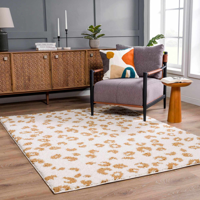 Altin Leopard Print White Area Rug Rugs Boutique Rugs 