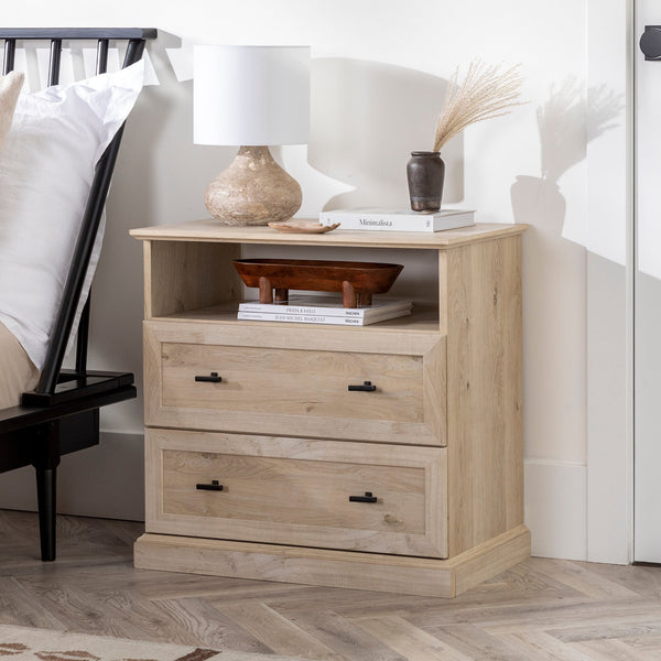 White 2024 bedside dresser