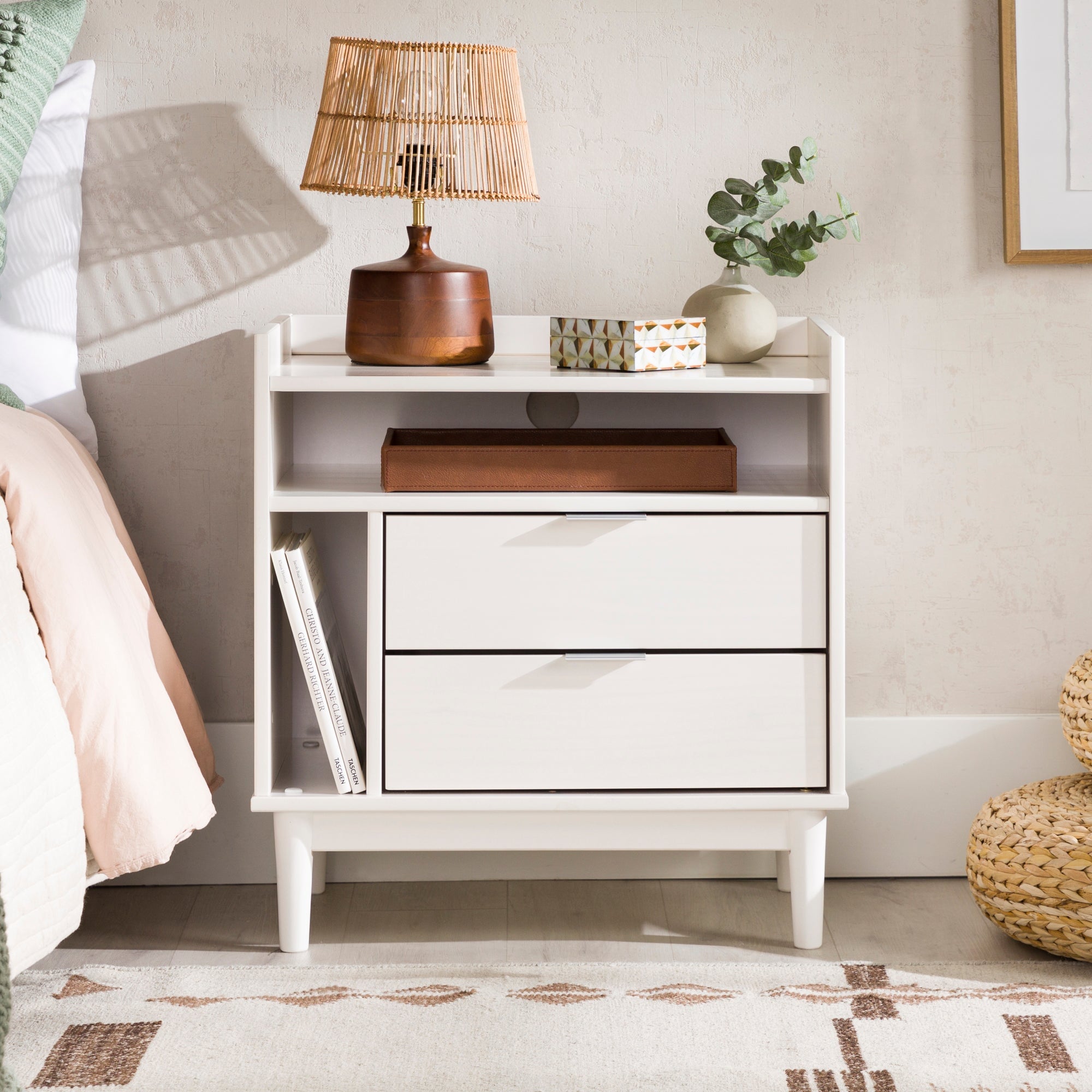lee mid-century modern wood dresser product info and reviews Lee Mid-Century Modern Wood Nightstand