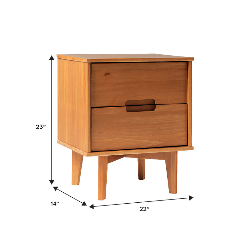 Sloane Mid Century Modern Solid Wood Nightstand