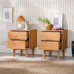 Sloane Mid Century Modern Solid Wood Nightstand Thumbnail