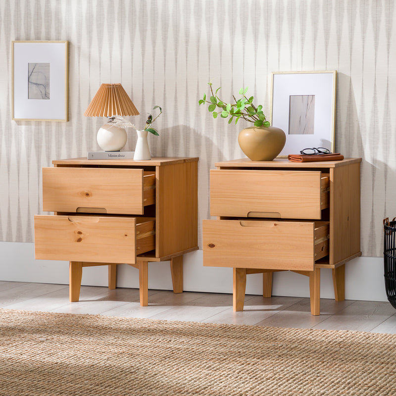 Sloane Mid Century Modern Solid Wood Nightstand